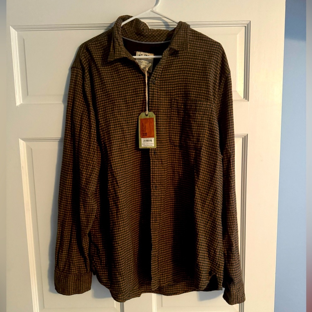 NWT! Fat Face men’s cotton flannel button up